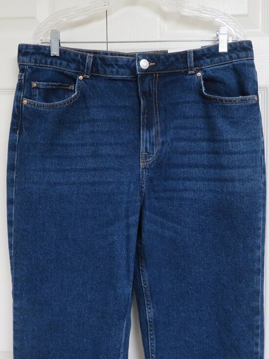 H&M 16 Straight Fit High Waist Ankle Jeans - Picture 2 of 5